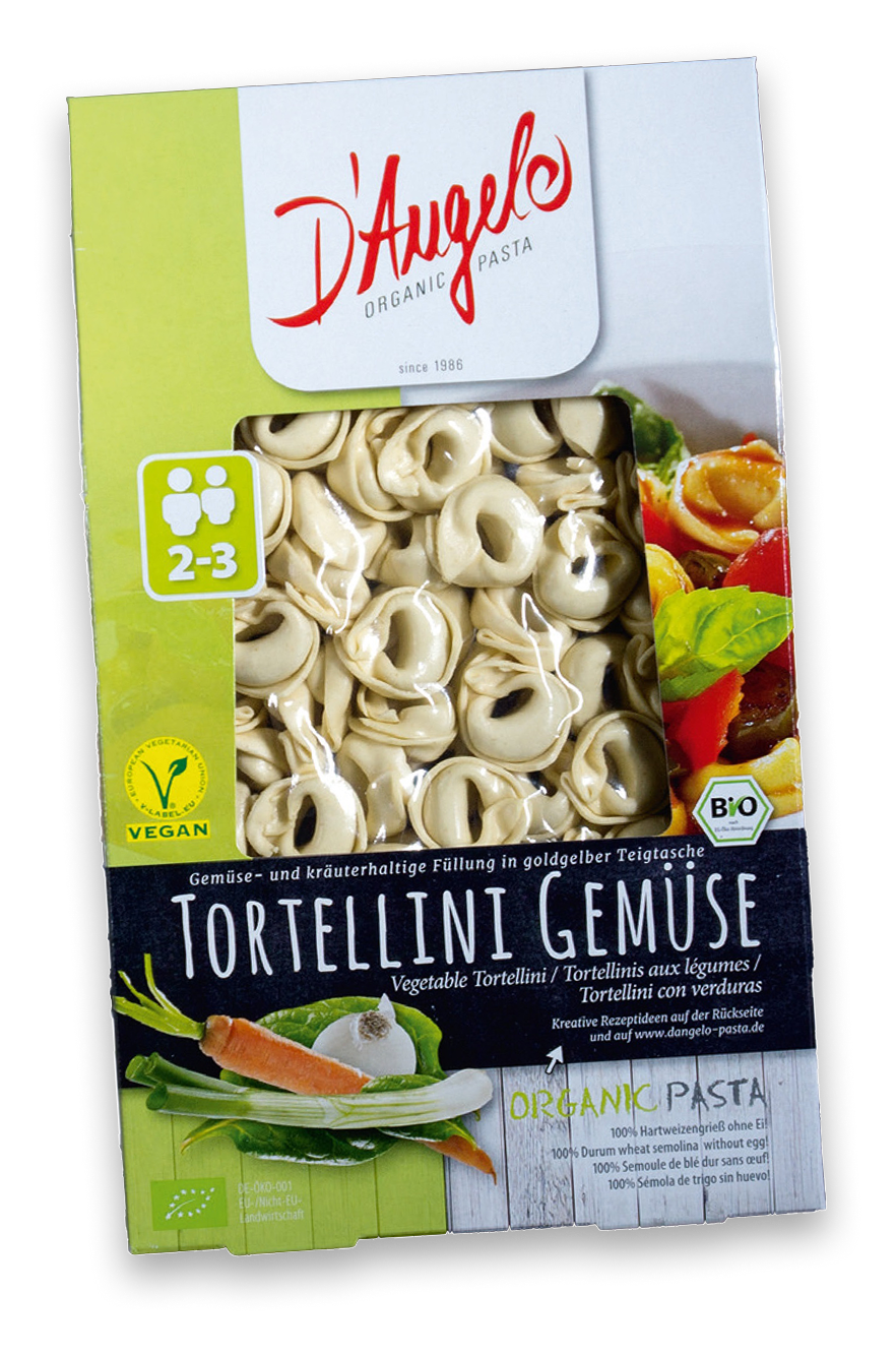 D-Angelo Premium Pasta Tortellini Verpackung