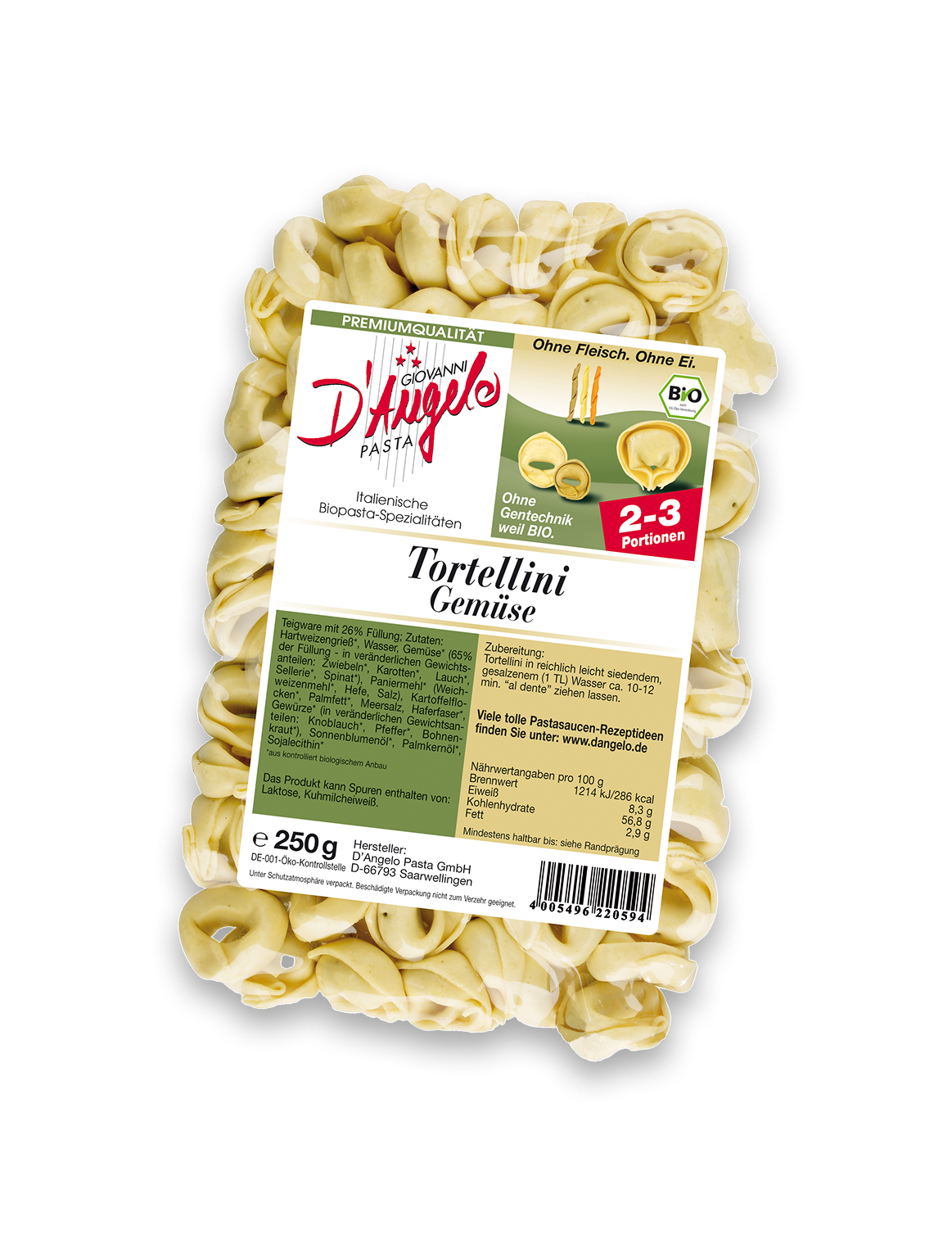 Tortellini Gemuese Verpackung